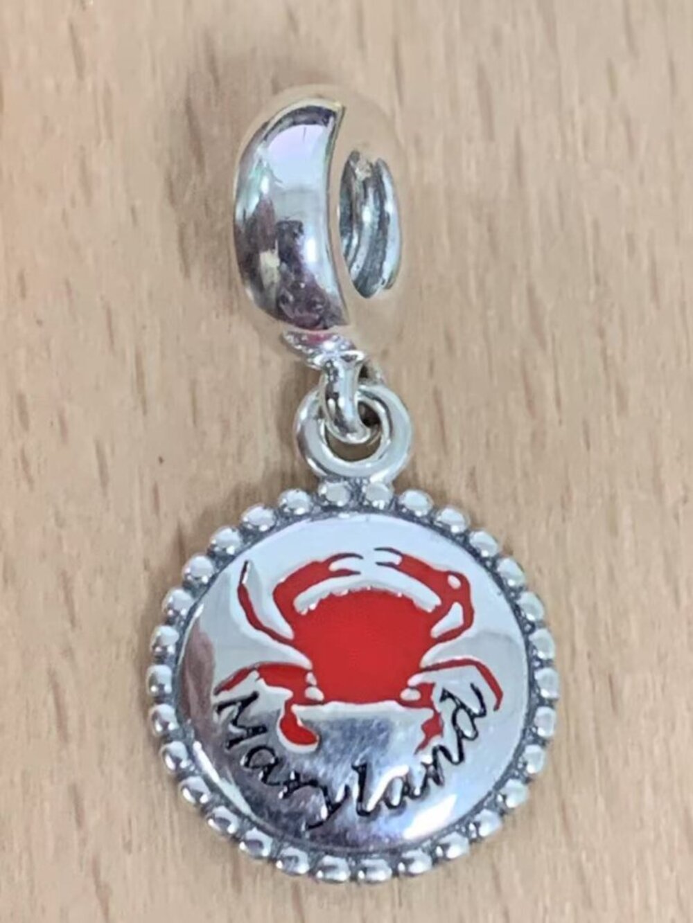 Pandora Maryland Crab Dangle Charm, Mixed Enamel, S925 Silver Bracelets